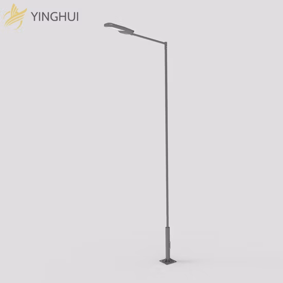 Braço Duplo Inteligente Metal Alumínio Elétrico 6m 8m Iluminação Poste de Aço Galvanizado Usado