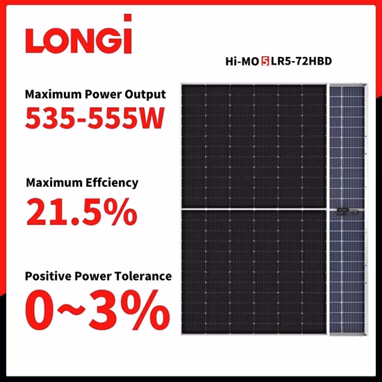 Longi Half Cut 144 células 540 W 550 W módulo fotovoltaico mono painel solar para sistema de energia solar