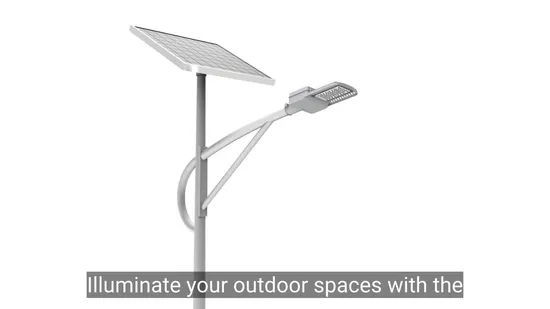 Luz de rua solar de LED de alumínio integrada IP65 IP66 IP67 à prova d'água com bateria de lítio de sensor de movimento e painel solar